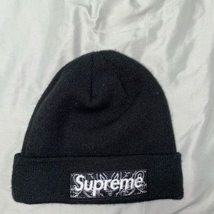 Black Supreme Bandana Box Logo Beanie
